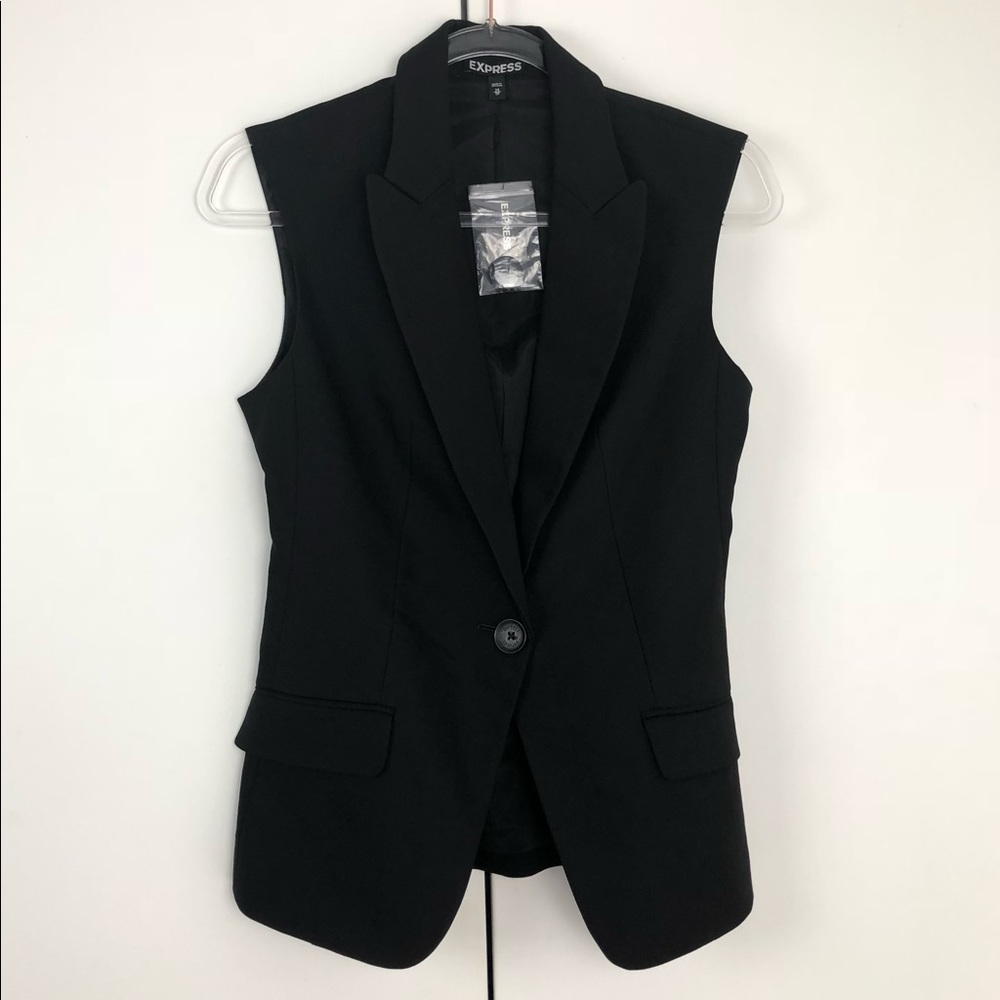 Express / Black vest new with tags XS